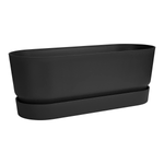 greenville pflanzgefäß lang 50cm living schwarz